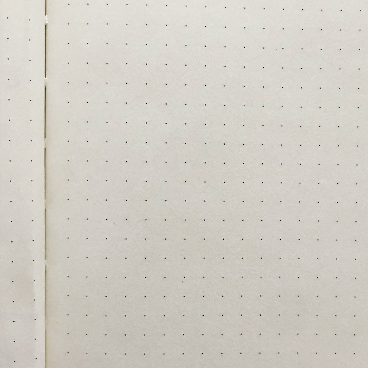 Dotted pages and Close-up of a white sheet with small black dots on a white background