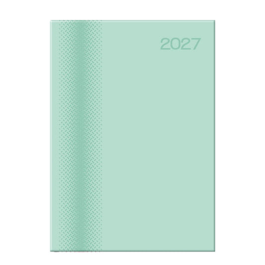Executive Pastel 2027 A4 Page-a-Day Diary | Premium Padded Hardcover Planner with 15-Min Appointments