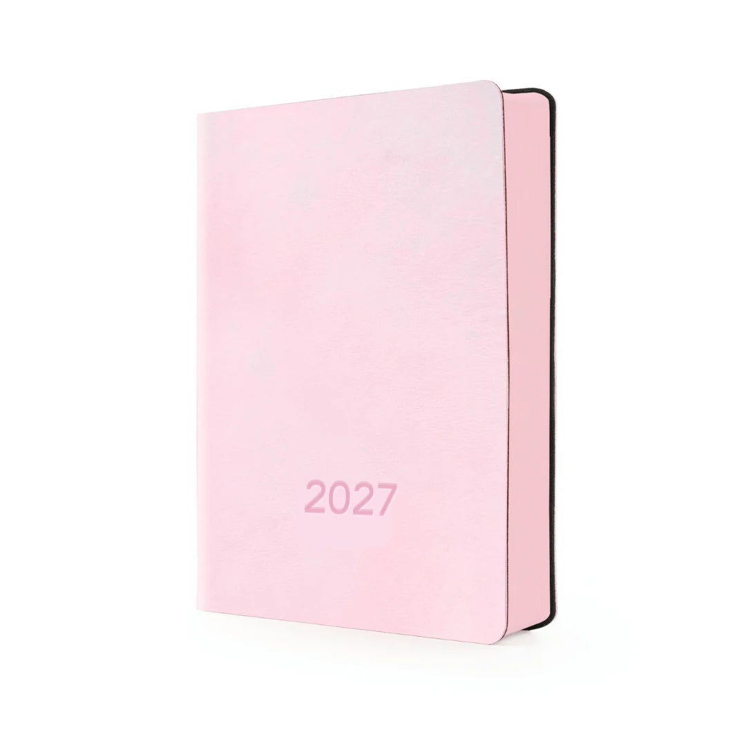 Flexi WOW Diary 2027 Leatherette Gift Bundle | A5 Planner, Pouch, Pen & Notepad Set