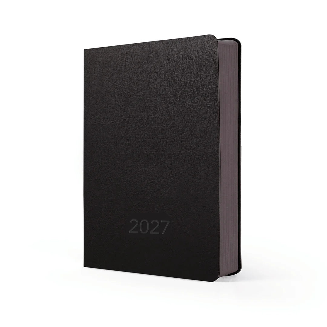 Flexi WOW Diary 2027 Leatherette Gift Bundle | A5 Planner, Pouch, Pen & Notepad Set