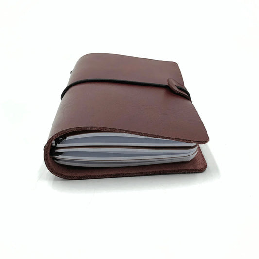 Nomad Mini-Leather Travel Journal Bundle(Includes 3 A6 Notebook Inserts)