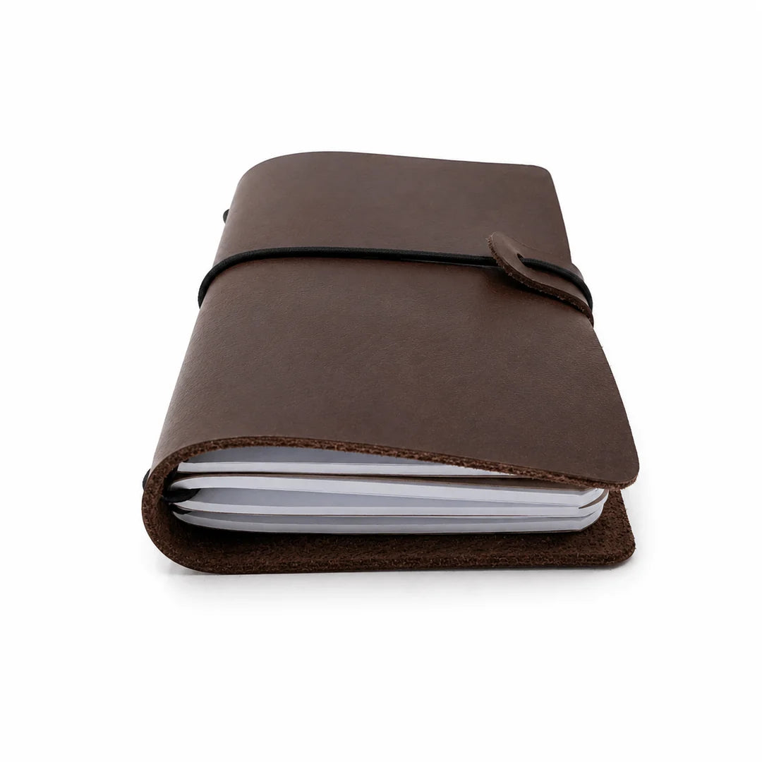 Nomad Mini-Leather Travel Journal Bundle(Includes 3 A6 Notebook Inserts)