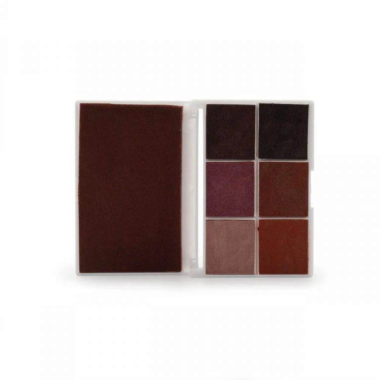 High quality Brown ink pad packaging with individual pads on a white background