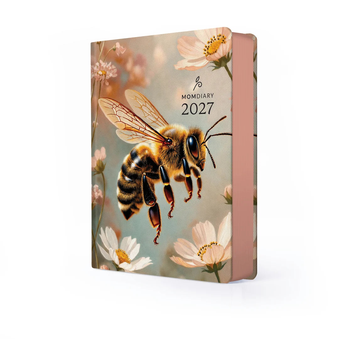 MOM Diary 2027 Designer Gift Bundle | A5 Planner, Pencil Pouch, Pen & Notepad Set