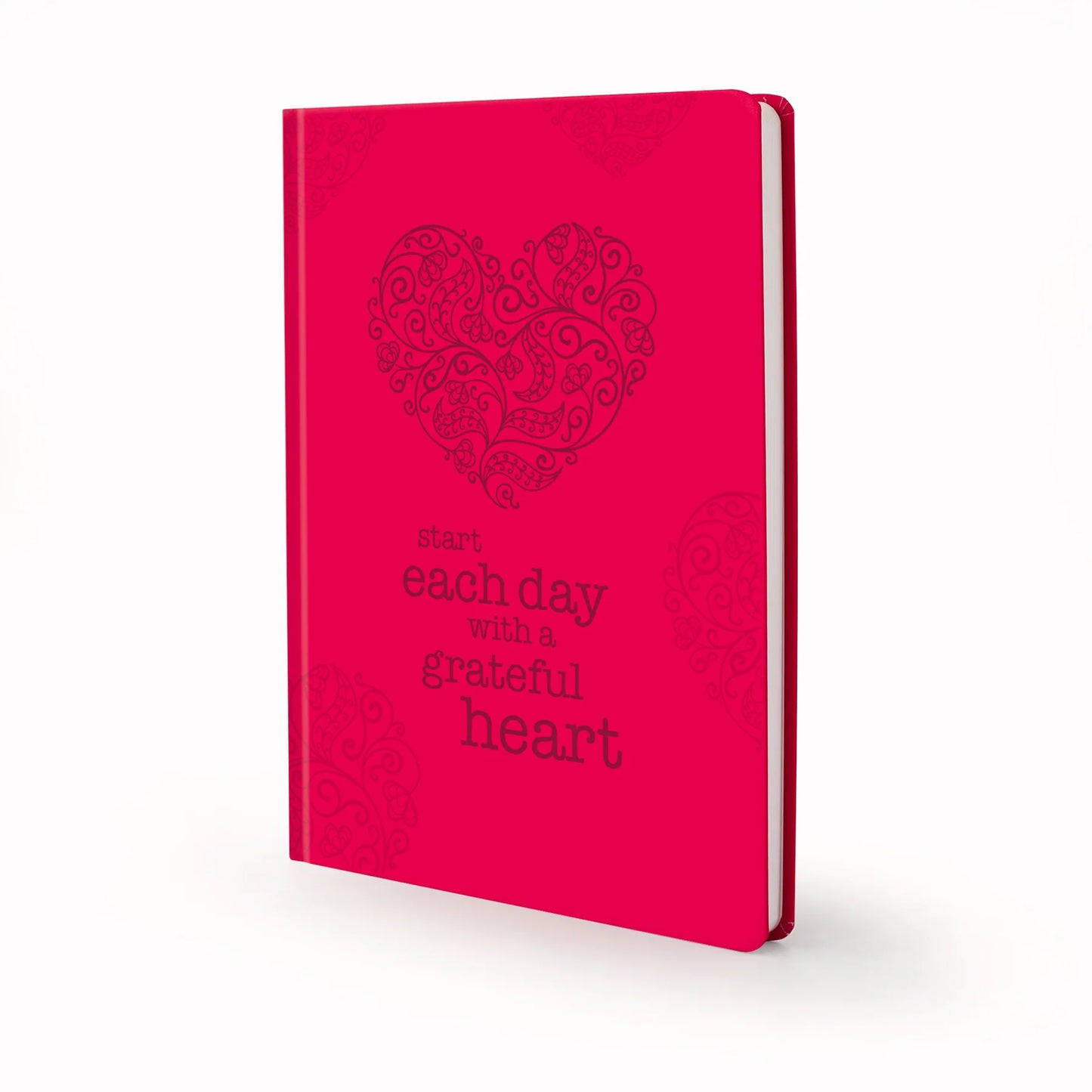 Scribblz A5 Journal with floral heart design and with motivational quote on a white background