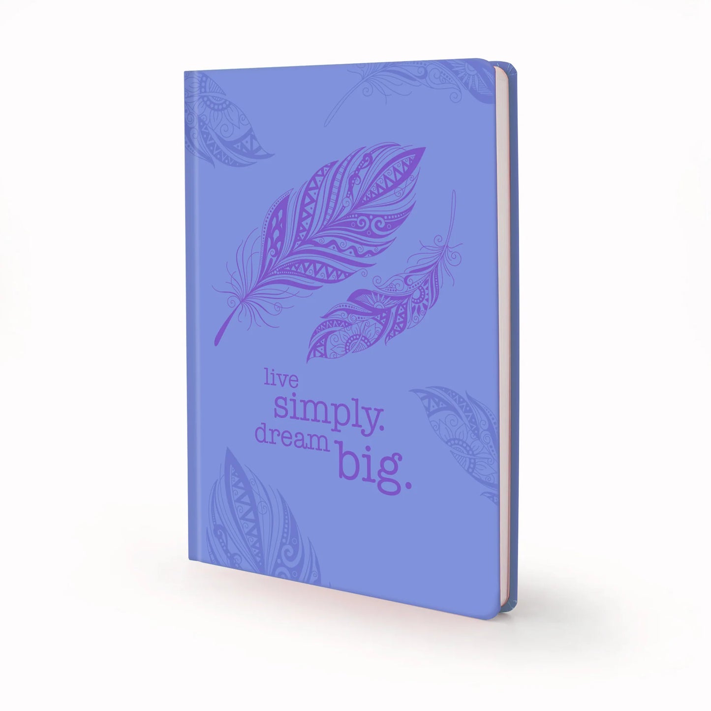 Scribblz A5 Journal with lilac dream design and with motivational quote on a white background