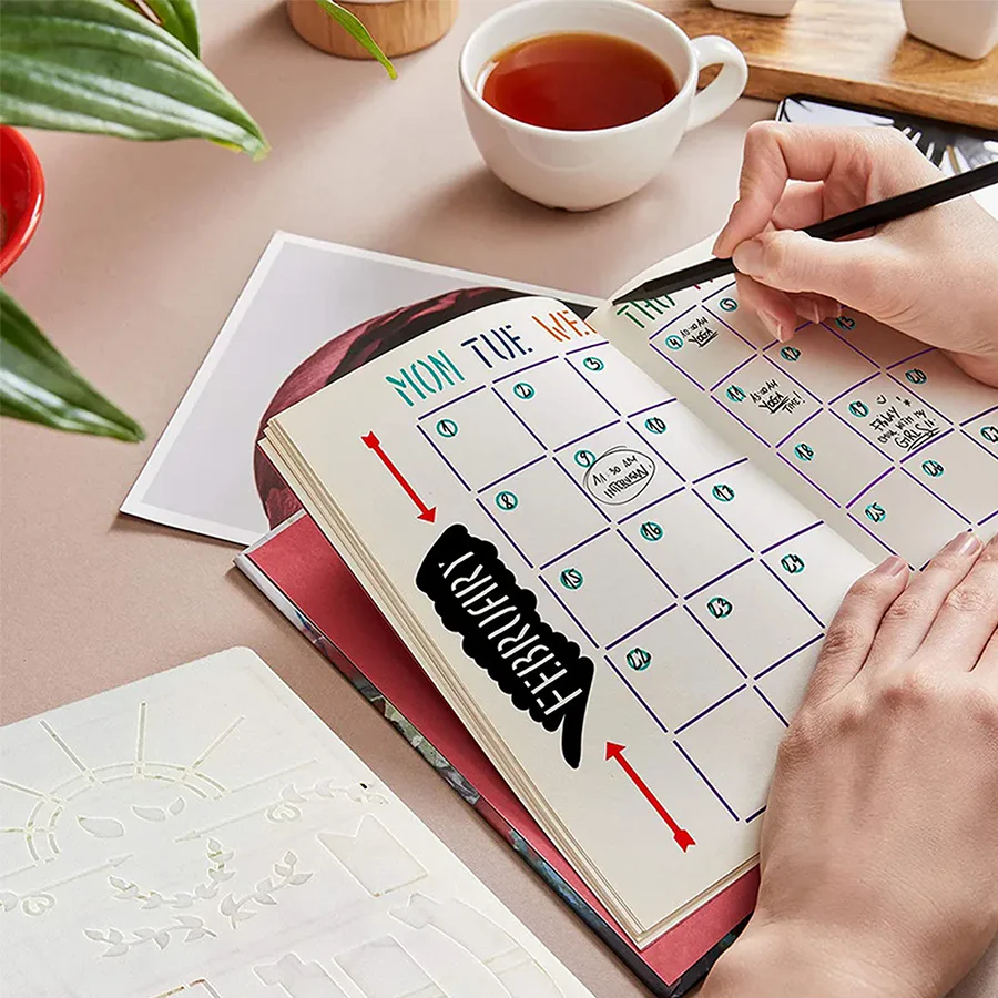 Bullet Journaling Stencil Set of 20