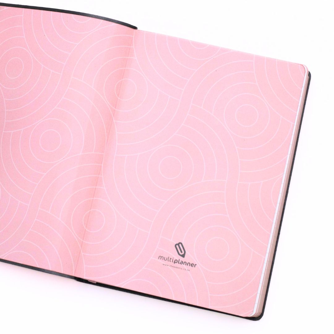 Flexi Multi-Planner in candyfloss inside page on a white background