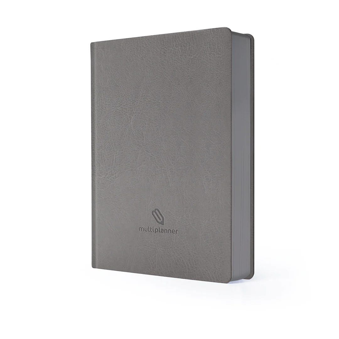 Classic Multi-Planner in Grey, planner with a visible brand logo on a white background