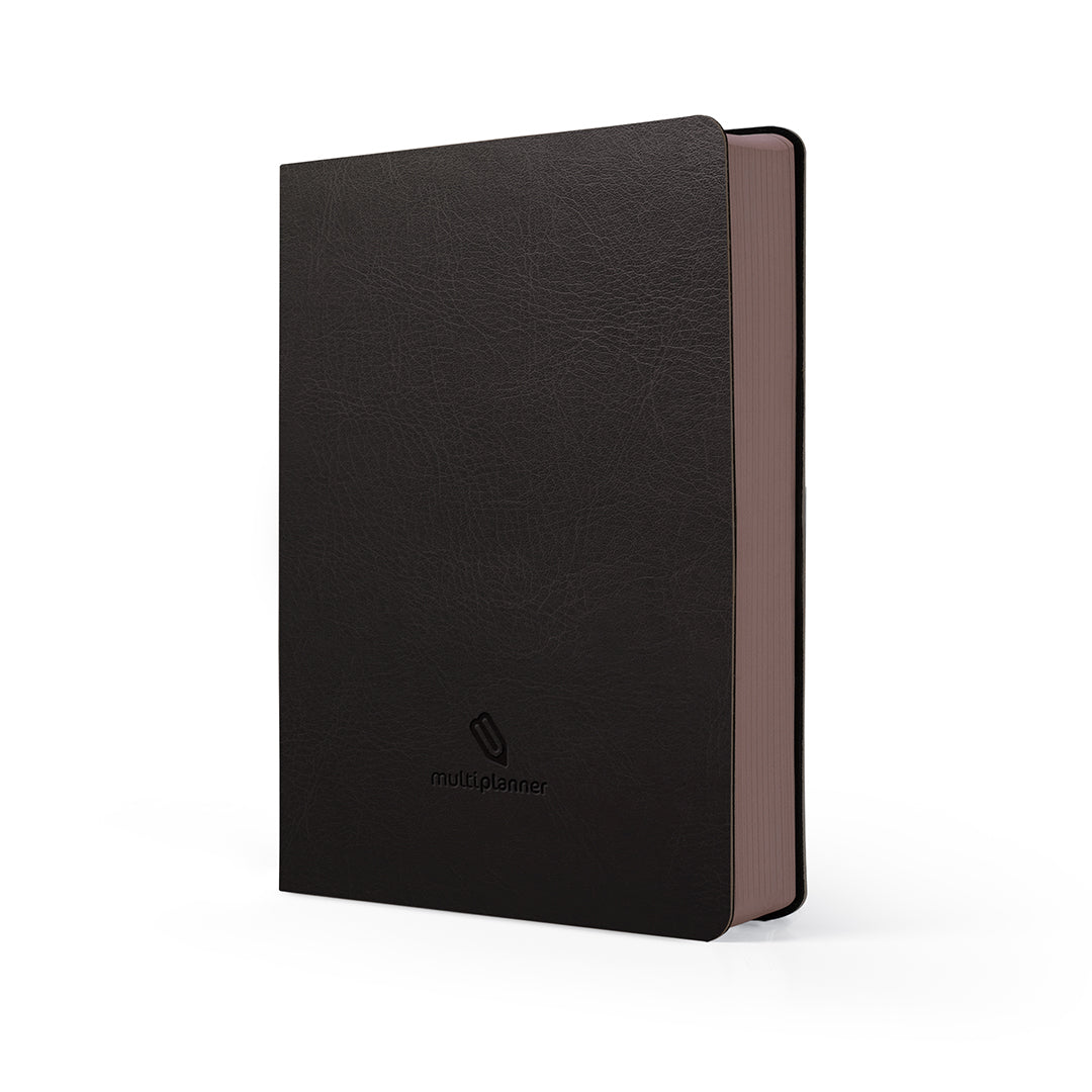 Flexi Multi-Planner in black leatherette with a visible brand logo on a white background
