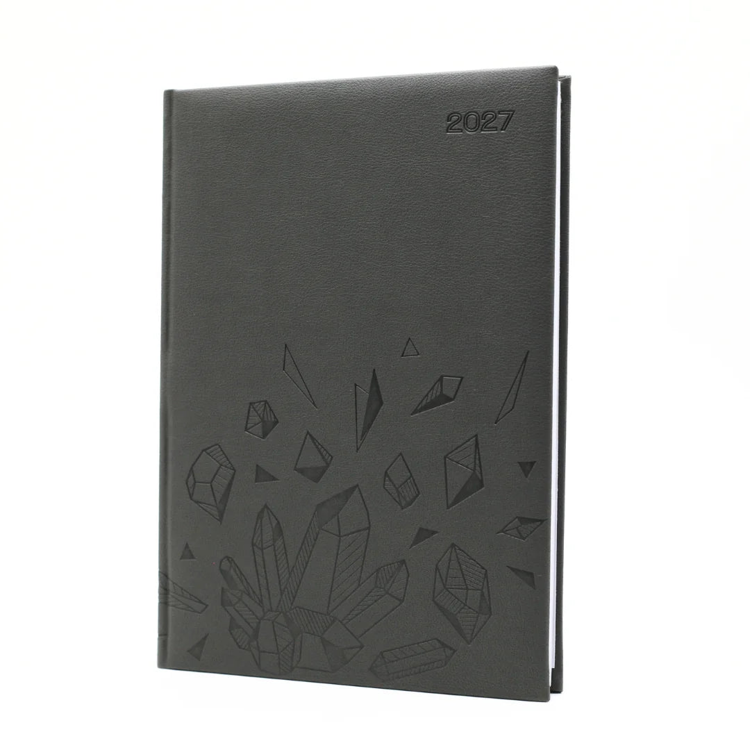 Executive Nappa A4 Daily Diary 2027 | Premium Debossed Padded Hardcover