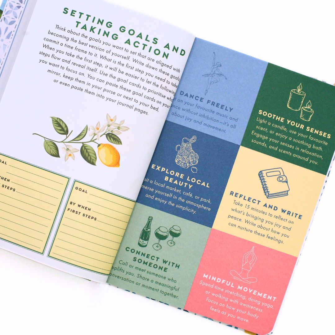 La Dolce Vita Life is beautiful guided vision Journal with goal settings and steps on how to take action