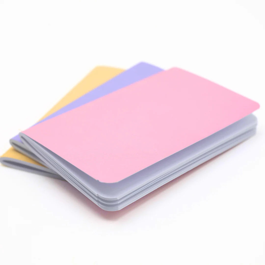 Love and Macaron Notebook set of three on a white background