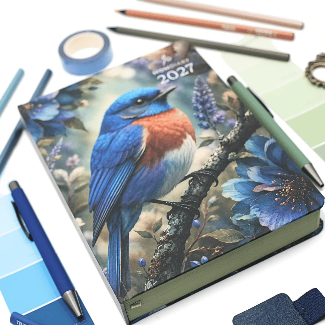 WOW Diary 2027 | A5 Textured Designed Hardcover Lifestyle, Work & Goal Planner