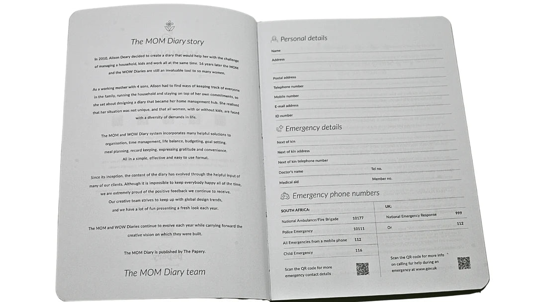 Flexi WOW Diary 2027 Leatherette Gift Bundle | A5 Planner, Pouch, Pen & Notepad Set