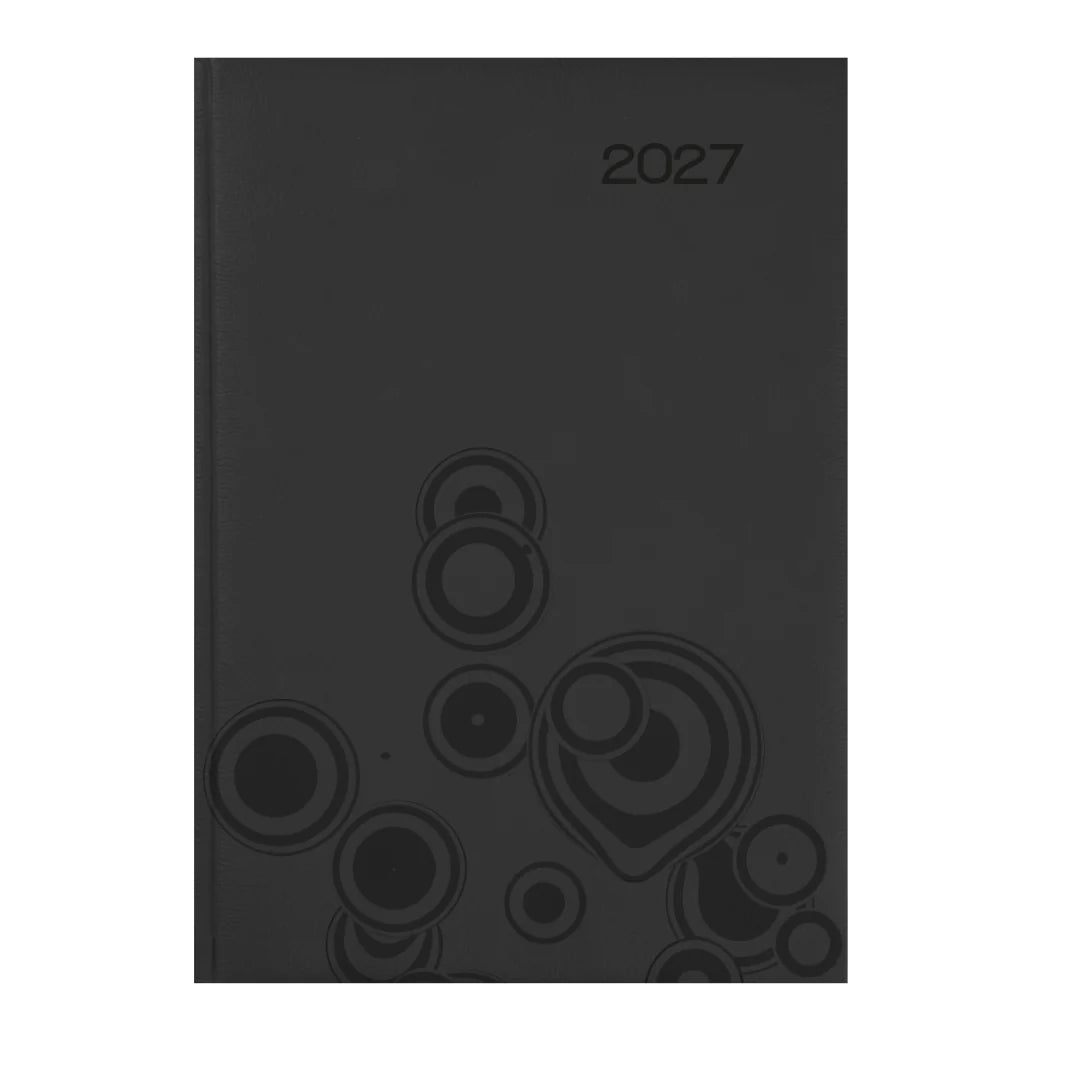 Executive Nappa A4 Daily Diary 2027 | Premium Debossed Padded Hardcover