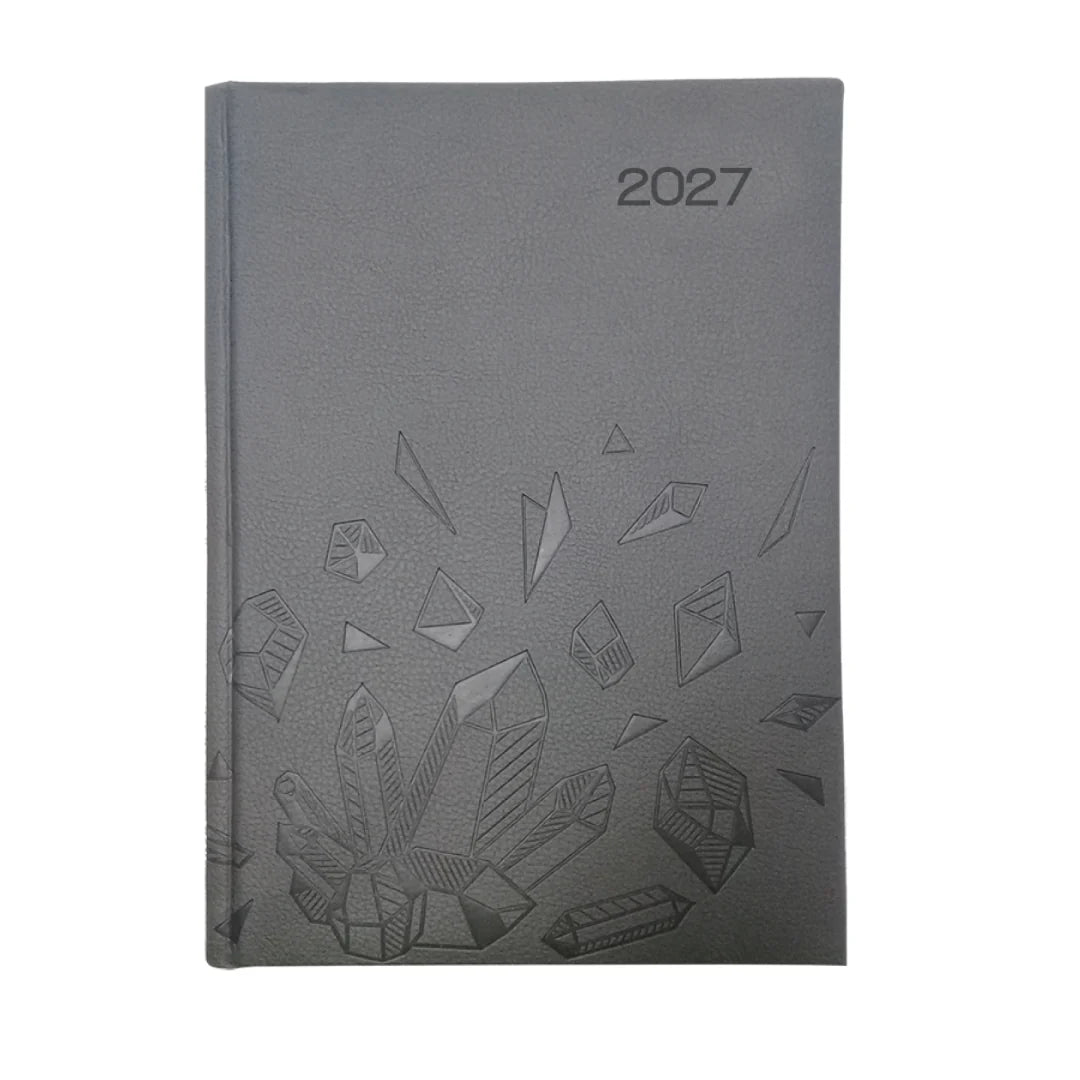 Executive Nappa A4 Daily Diary 2027 | Premium Debossed Padded Hardcover