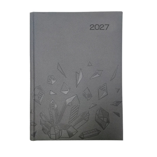 Executive Nappa A4 Daily Diary 2027 | Premium Debossed Padded Hardcover