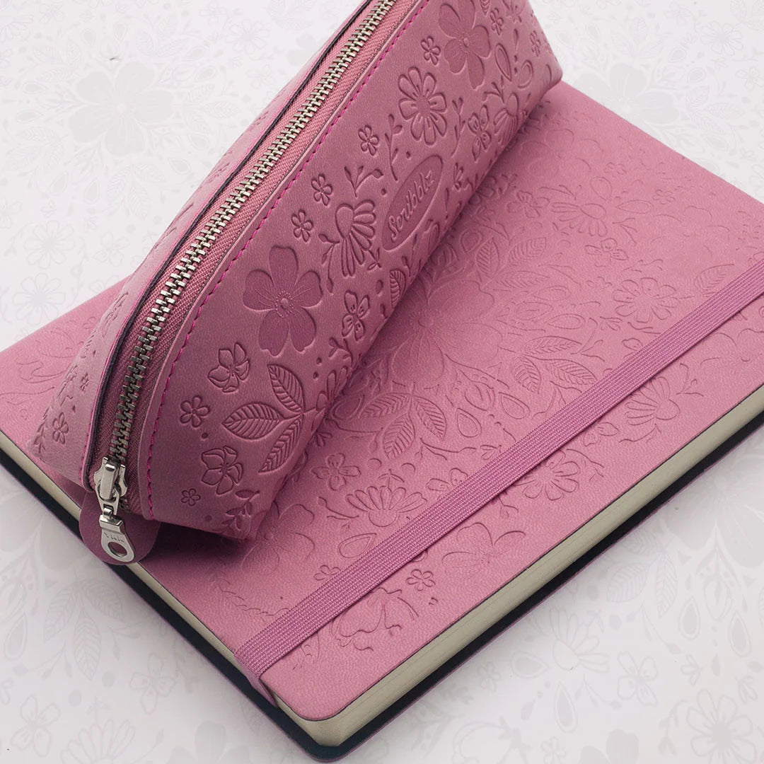 Scribblz Premium Leatherette Pencil Bag & Accessory Pouch