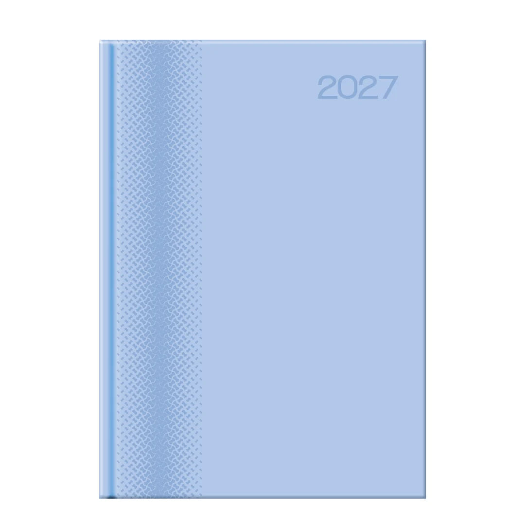 Executive Pastel 2027 A4 Page-a-Day Diary | Premium Padded Hardcover Planner with 15-Min Appointments