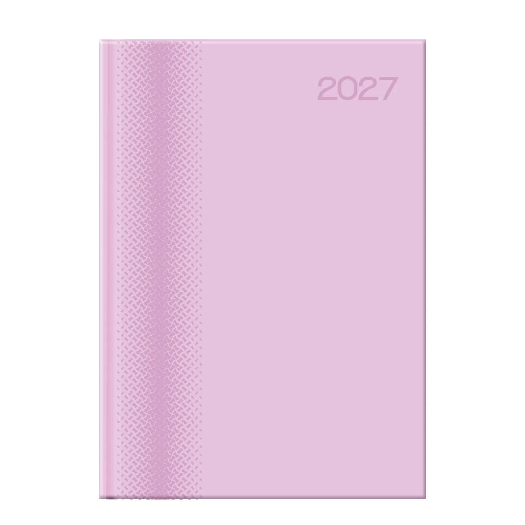 Executive Pastel 2027 A4 Page-a-Day Diary | Premium Padded Hardcover Planner with 15-Min Appointments