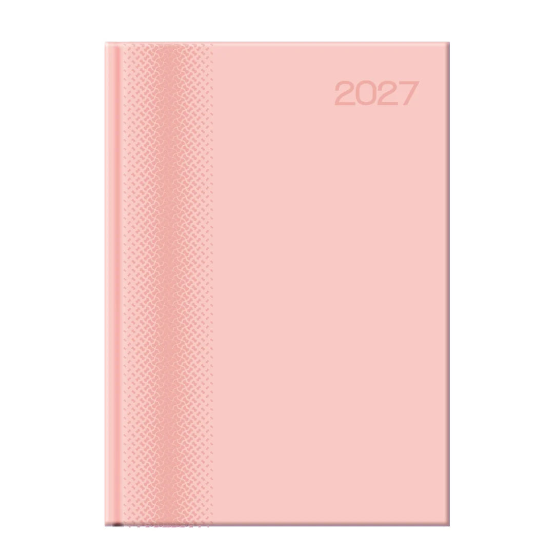 Executive Pastel 2027 A4 Page-a-Day Diary | Premium Padded Hardcover Planner with 15-Min Appointments