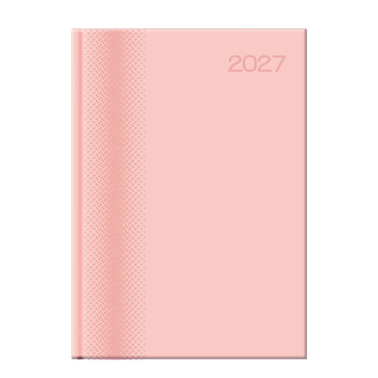 Executive Pastel 2027 A4 Page-a-Day Diary | Premium Padded Hardcover Planner with 15-Min Appointments