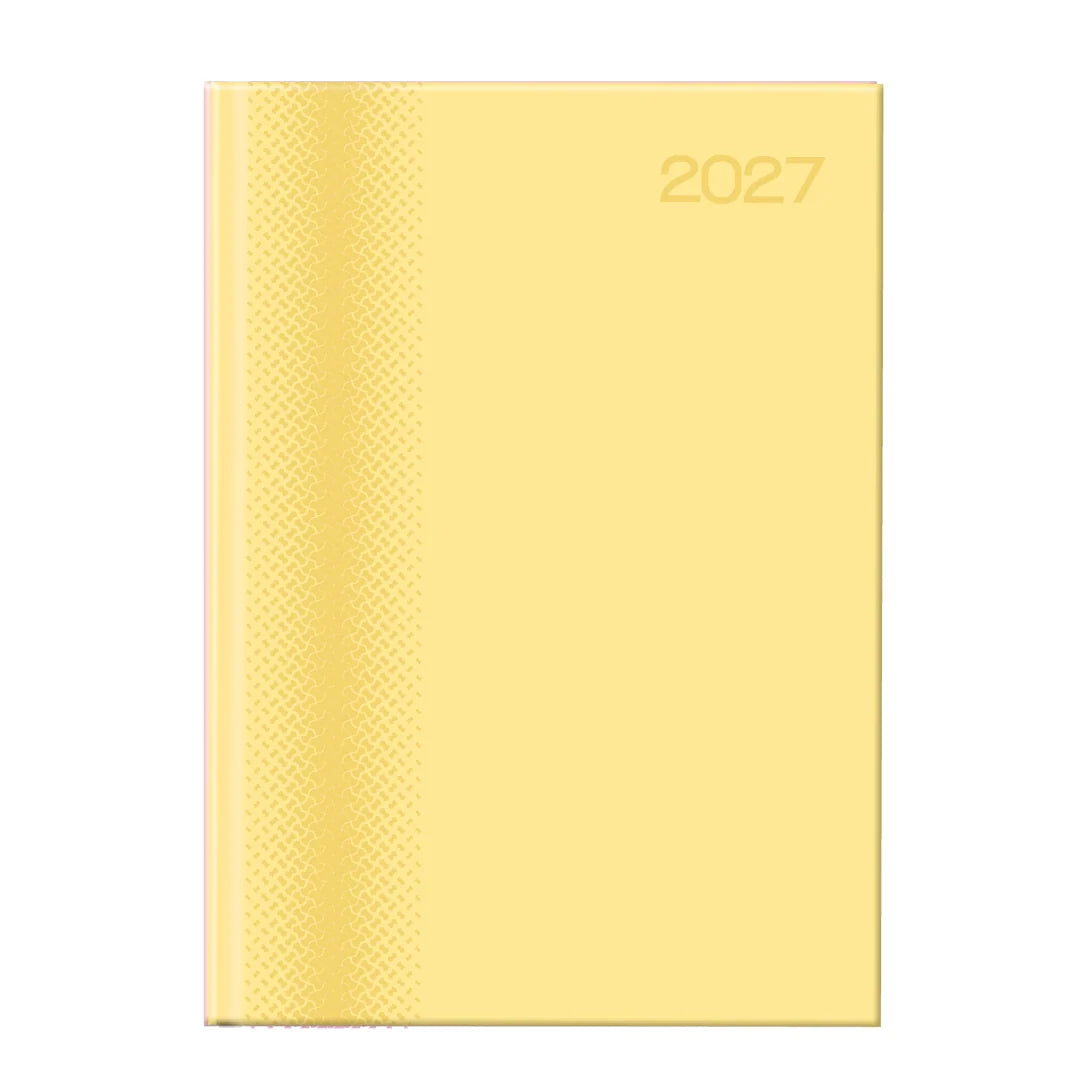 Executive Pastel 2027 A4 Page-a-Day Diary | Premium Padded Hardcover Planner with 15-Min Appointments