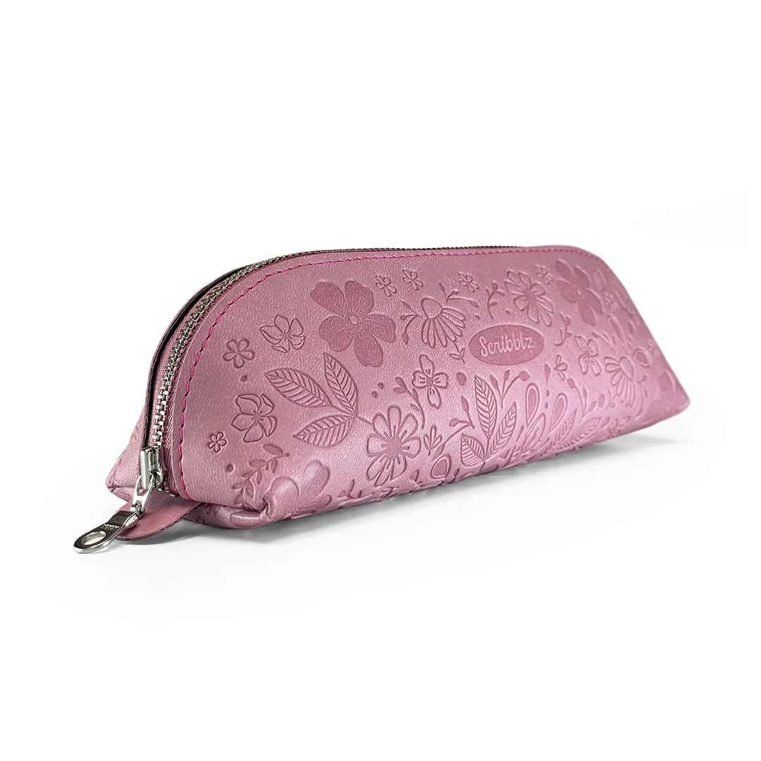Scribblz Premium Leatherette Pencil Bag & Accessory Pouch
