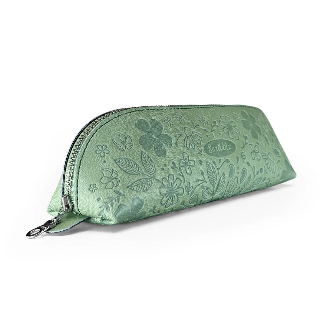 Scribblz Premium Leatherette Pencil Bag & Accessory Pouch
