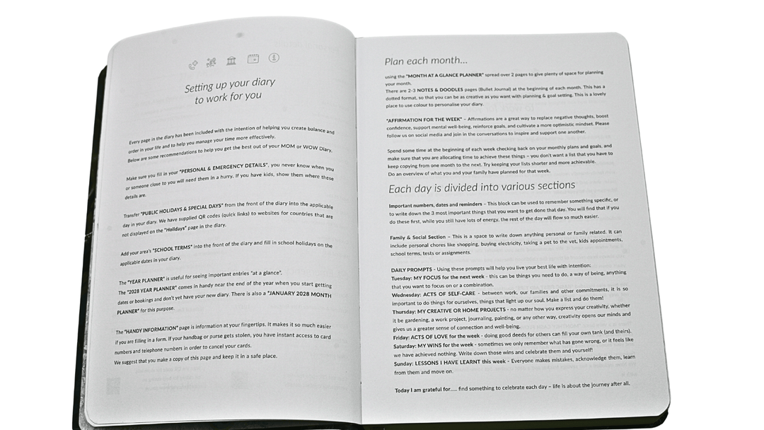 MOM Diary 2027 Pre-Order | Ultimate A5 Life, Family & Finance Hardcover Planner
