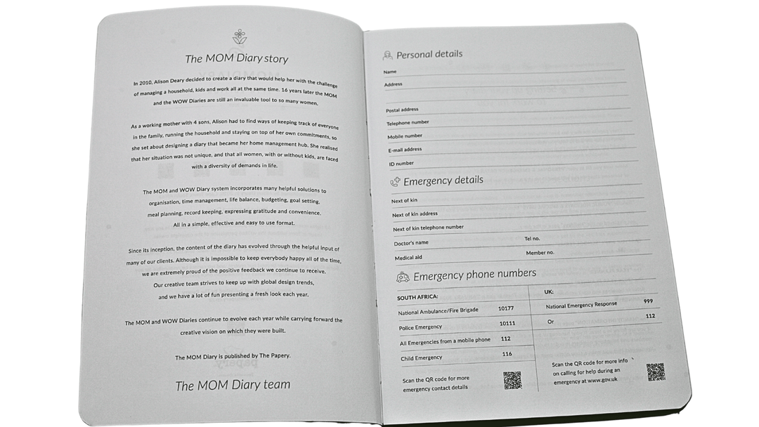 MOM Diary 2027 Pre-Order | Ultimate A5 Life, Family & Finance Hardcover Planner
