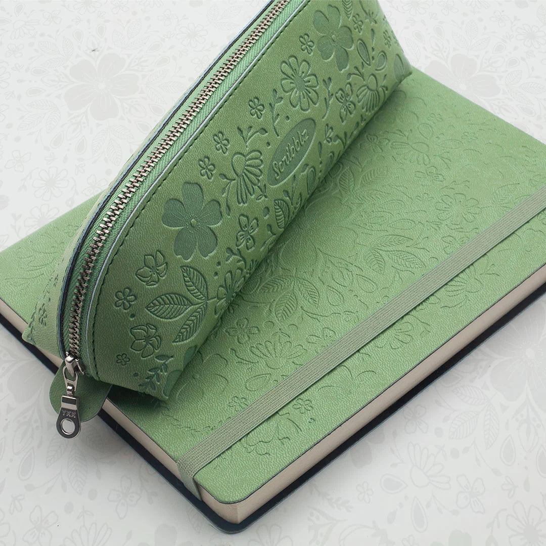 Scribblz Premium Leatherette Pencil Bag & Accessory Pouch