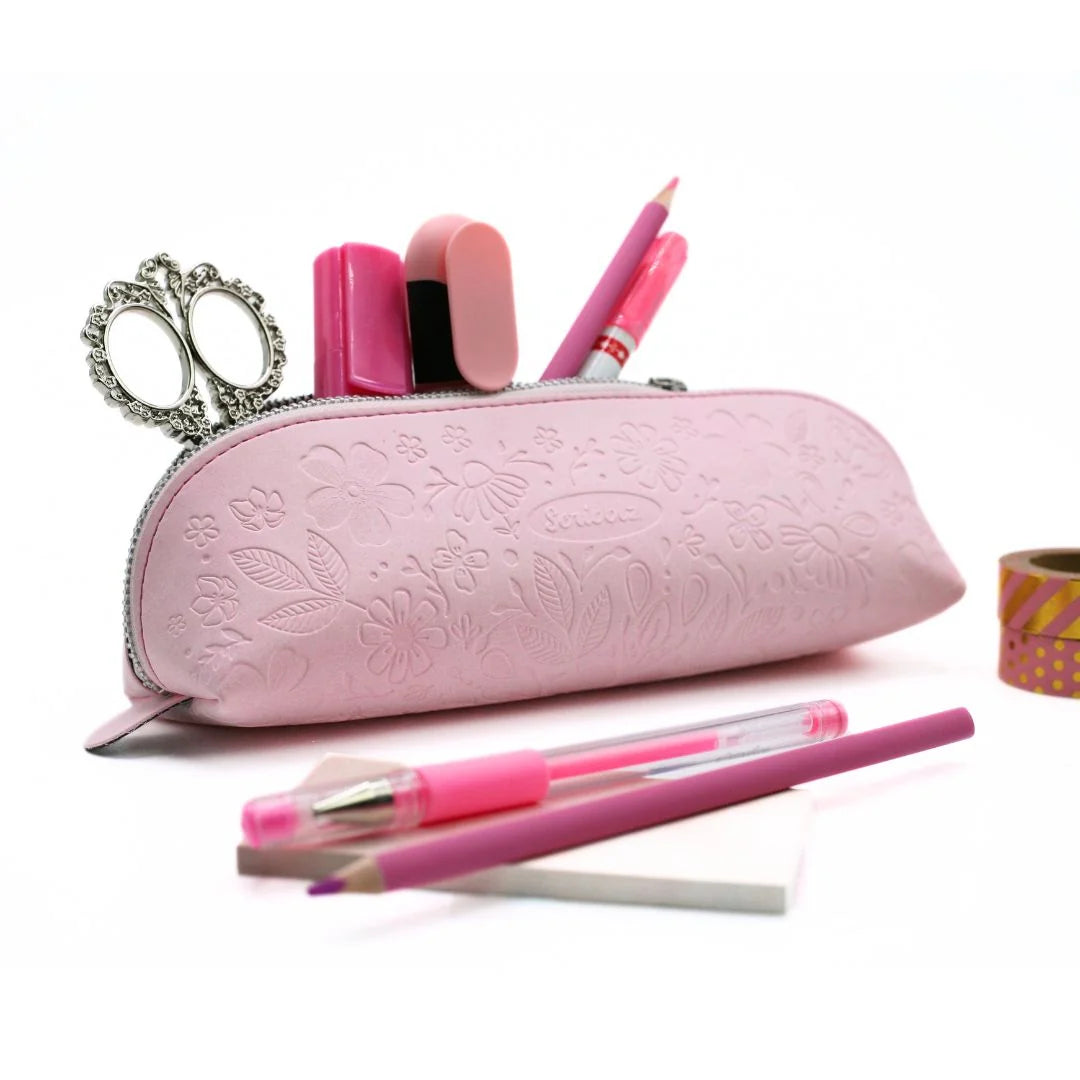 Scribblz Premium Leatherette Pencil Bag & Accessory Pouch