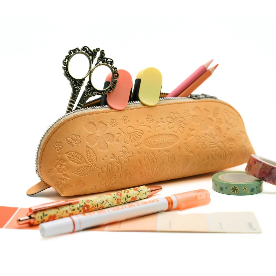 Scribblz Premium Leatherette Pencil Bag & Accessory Pouch