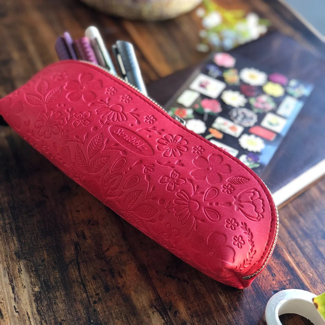 Scribblz Premium Leatherette Pencil Bag & Accessory Pouch