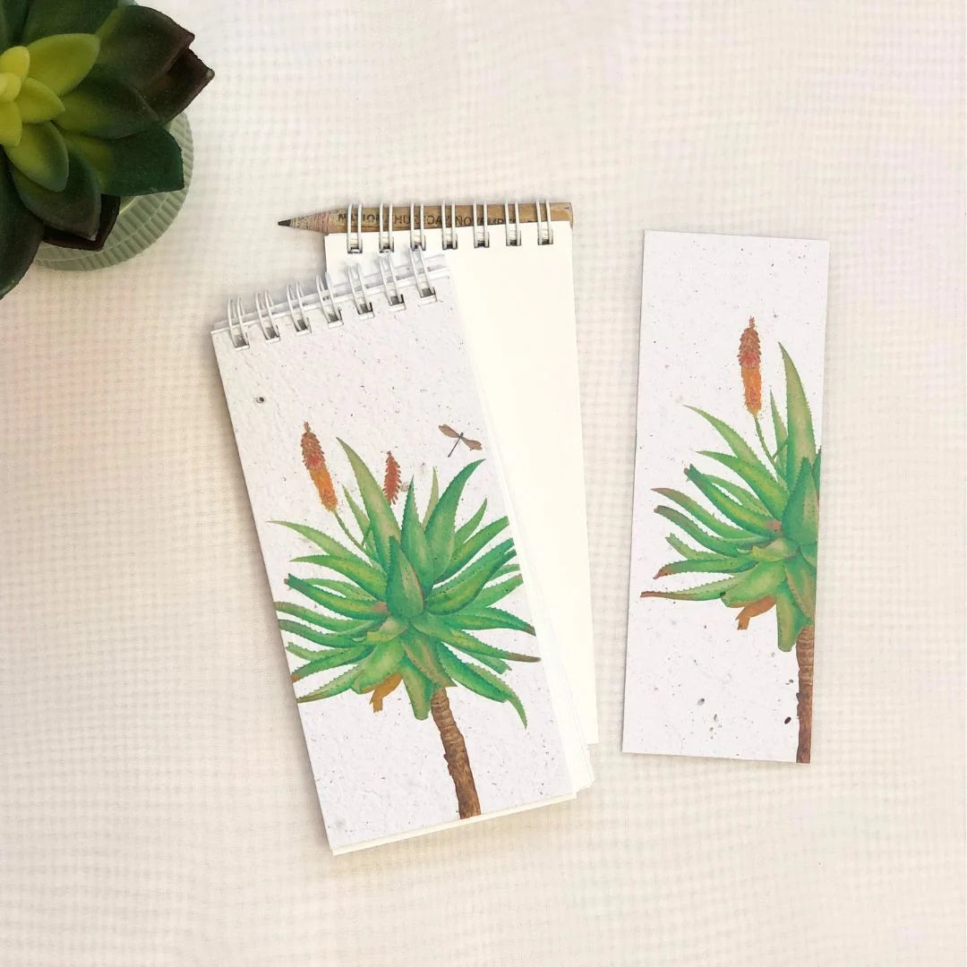 Plantable Seed Paper Shopping Notepad Bundle-Includes Recycled Newspaper Pencil