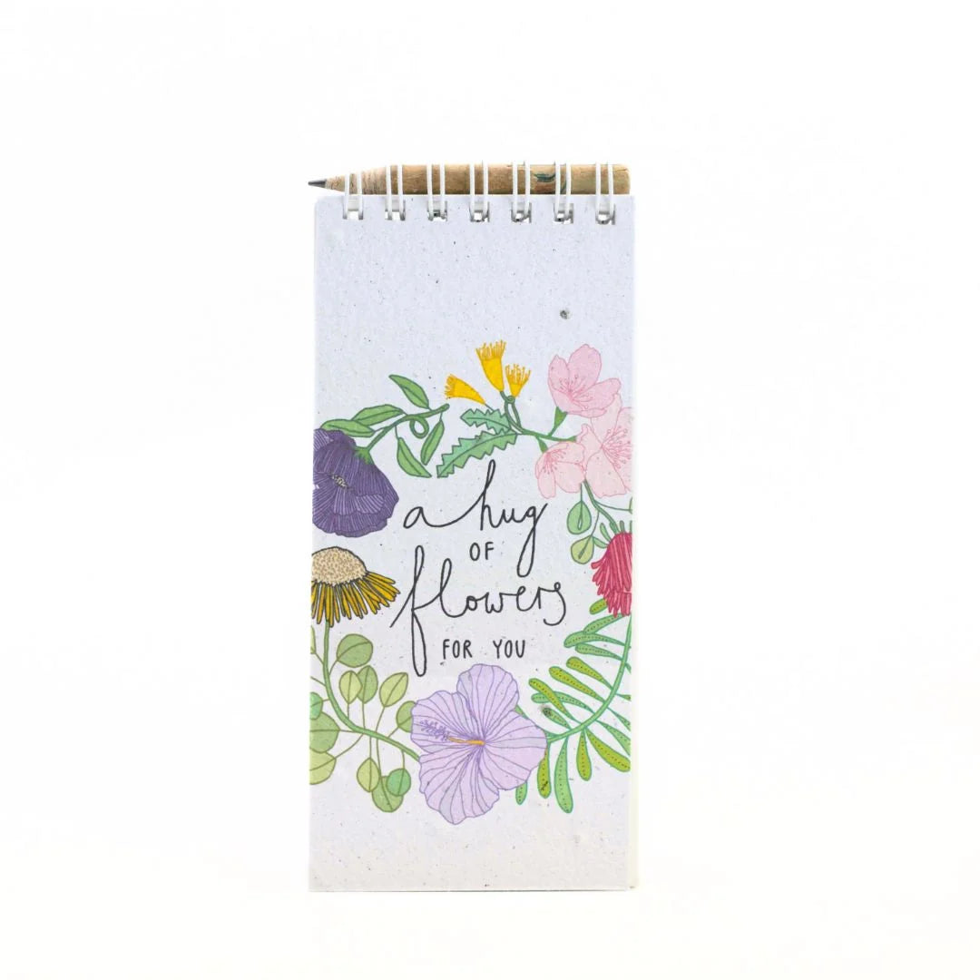 Plantable Seed Paper Shopping Notepad Bundle-Includes Recycled Newspaper Pencil