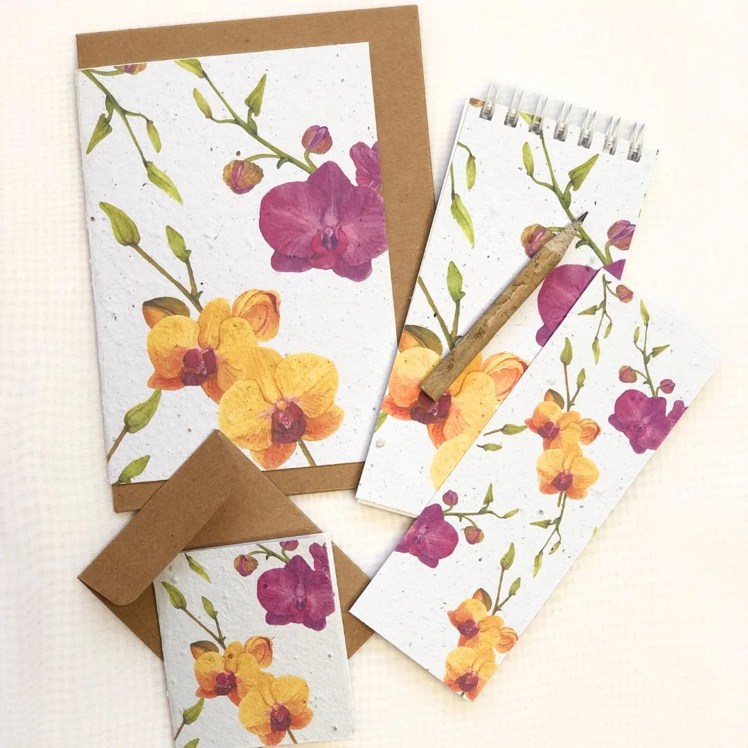 Plantable Seed Paper Shopping Notepad Bundle-Includes Recycled Newspaper Pencil