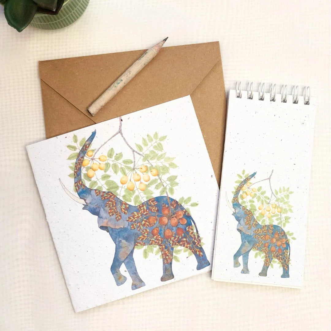 Plantable Seed Paper Shopping Notepad Bundle-Includes Recycled Newspaper Pencil