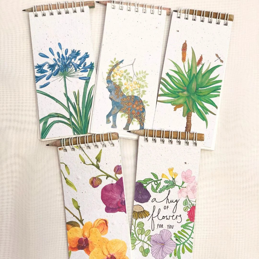Plantable Seed Paper Shopping Notepad Bundle-Includes Recycled Newspaper Pencil