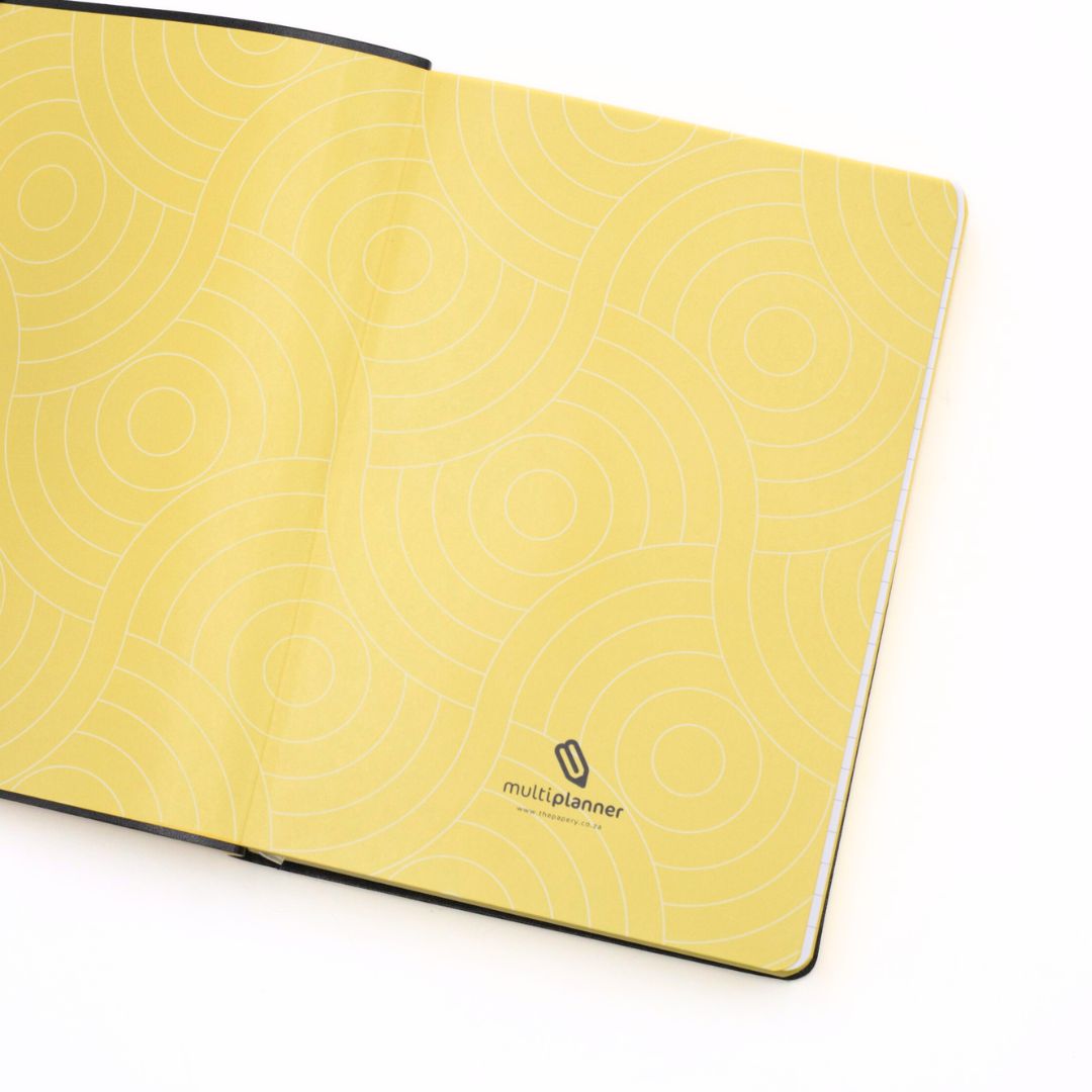 Flexi Multi-Planner in shortbread end papers on a white background