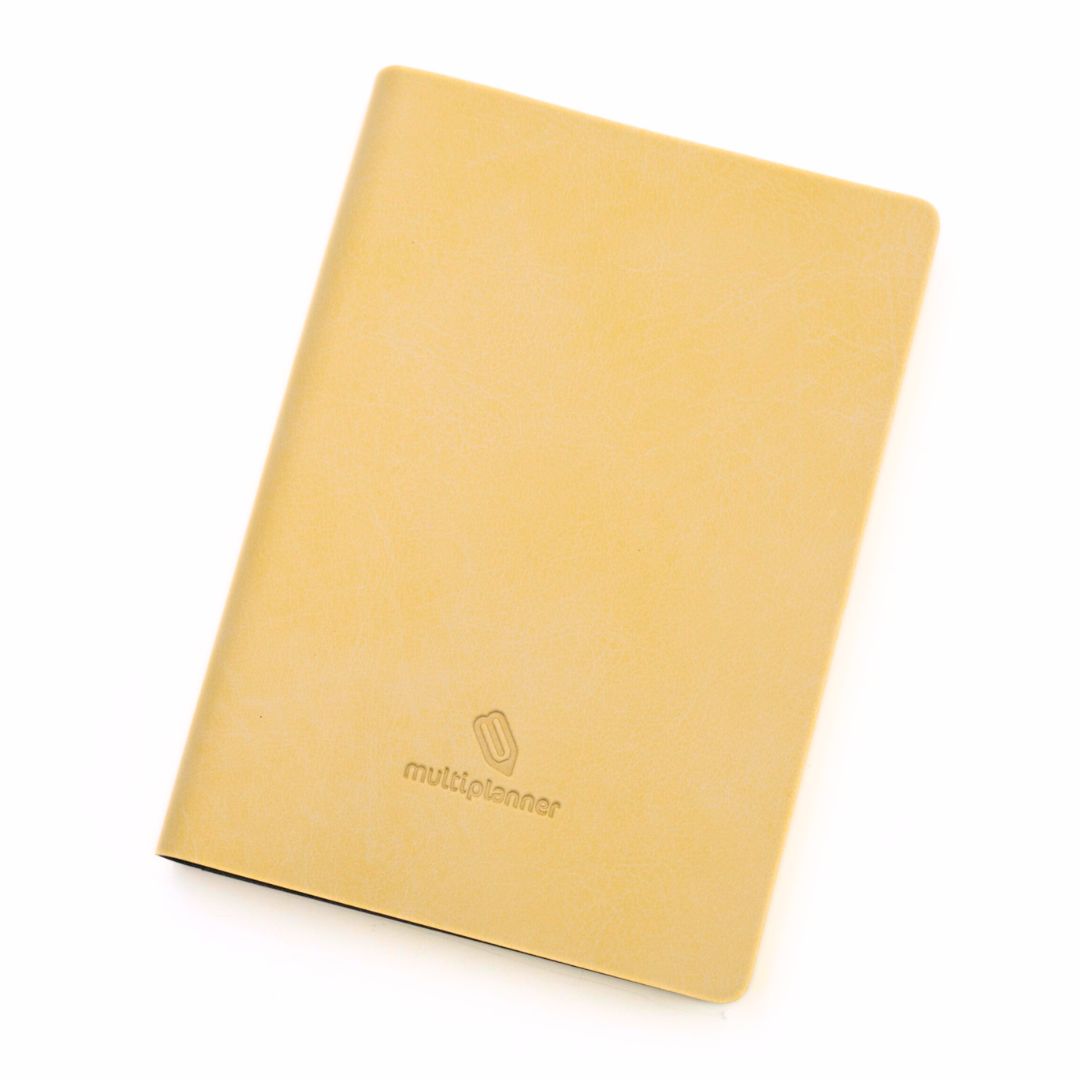 Flexi Multi-Planner in shortbread leatherette with a visible brand logo on a white background
