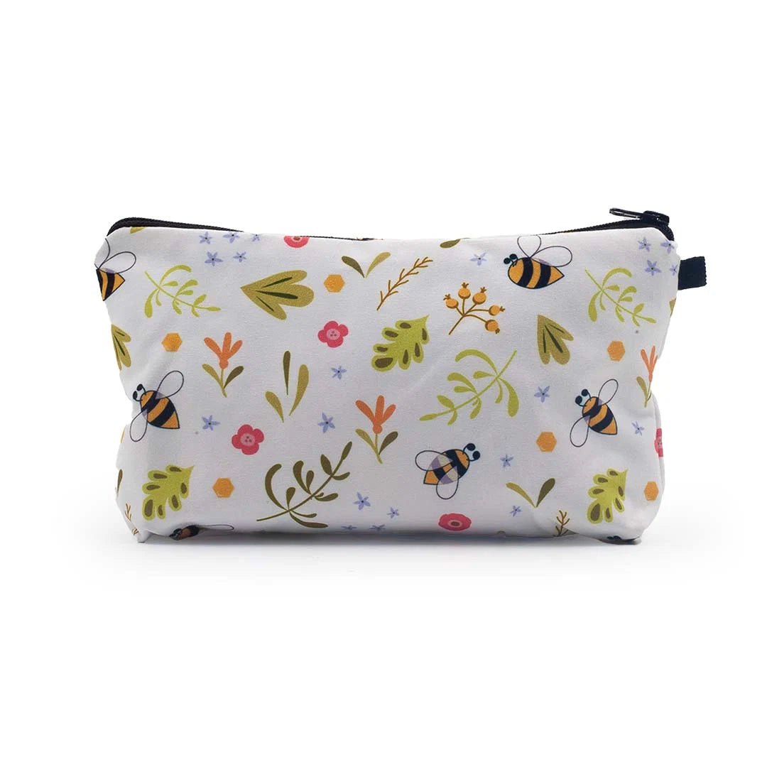 Bee Polyester Pencil Bag | Water-Resistant Padded Stationery Pouch