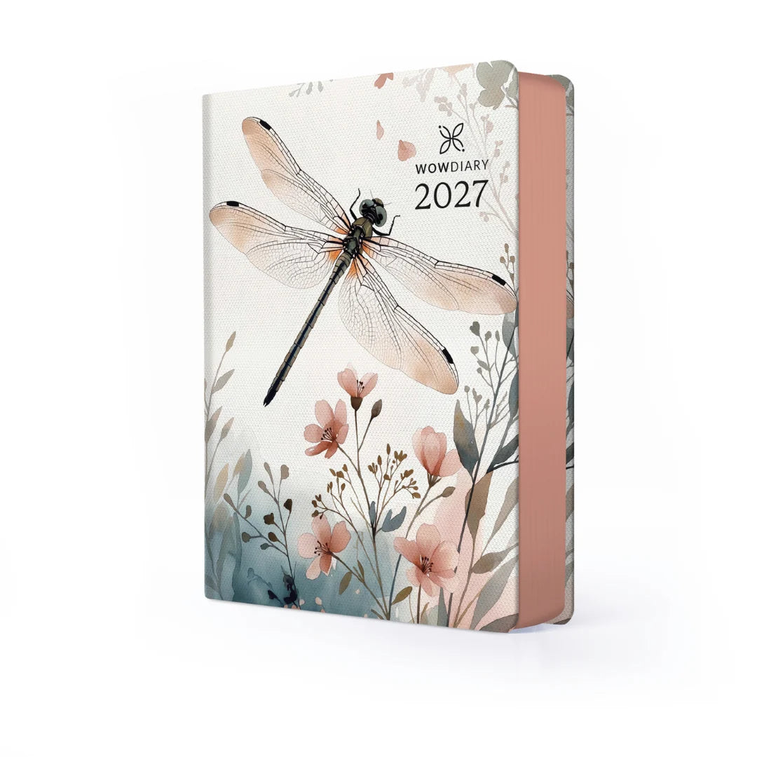 WOW Diary 2027 Designer Gift Bundle | A5 Planner, Pencil Pouch, Pen & Notepad Set