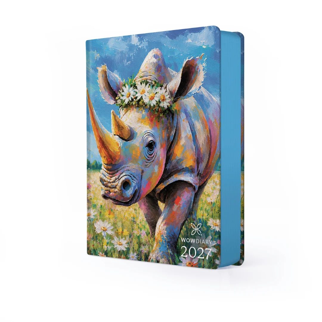 WOW Diary 2027 Designer Gift Bundle | A5 Planner, Pencil Pouch, Pen & Notepad Set