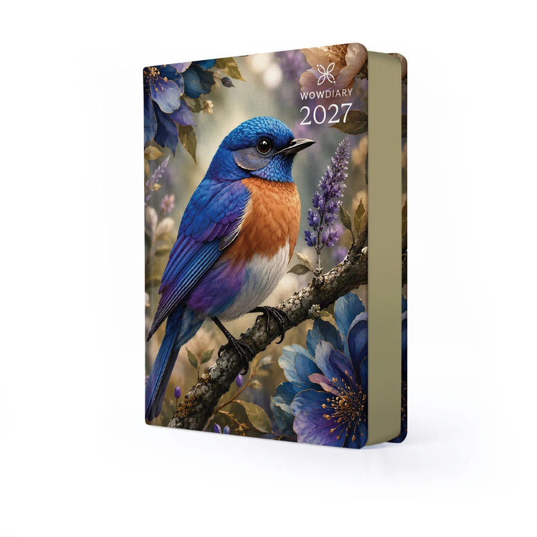WOW Diary 2027 Designer Gift Bundle | A5 Planner, Pencil Pouch, Pen & Notepad Set